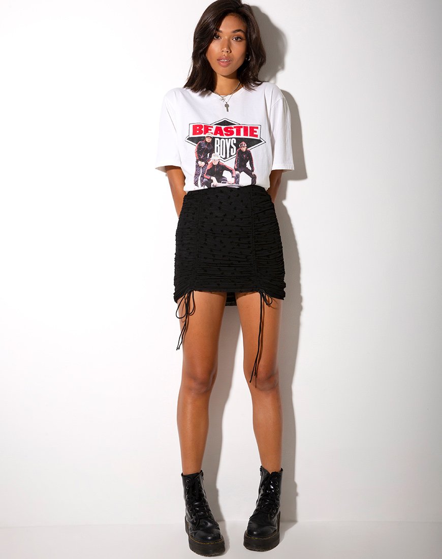Imagen de la minifalda Jora en negro Flock Flutterby