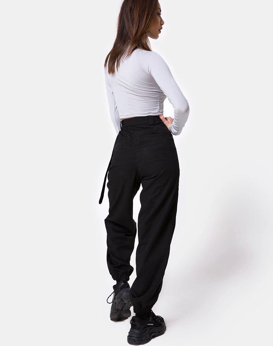 Imagen de Jubie Cargo Trouser en negro Taladro