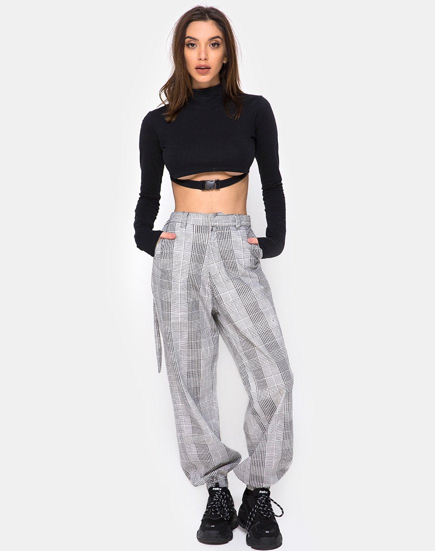 Imagen de Jubie Cargo Trouser en Charles Check Gris