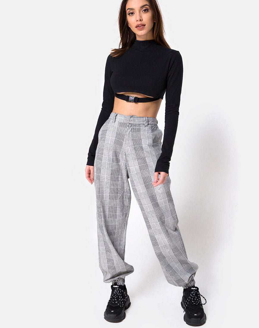 Imagen de Jubie Cargo Trouser en Charles Check Gris