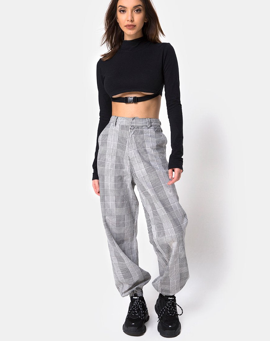 Imagen de Jubie Cargo Trouser en Charles Check Gris