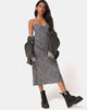 Imagen del vestido Julia en leopardo gris
