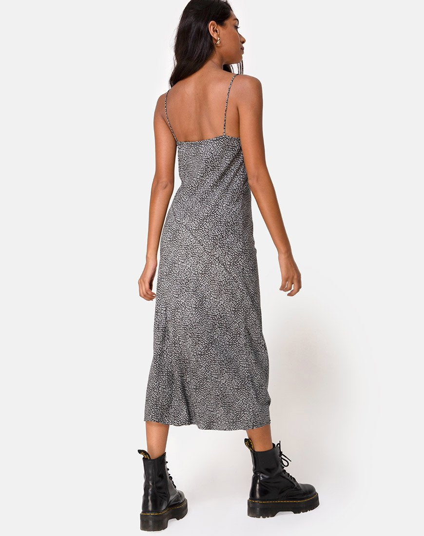 Imagen del vestido Julia en leopardo gris