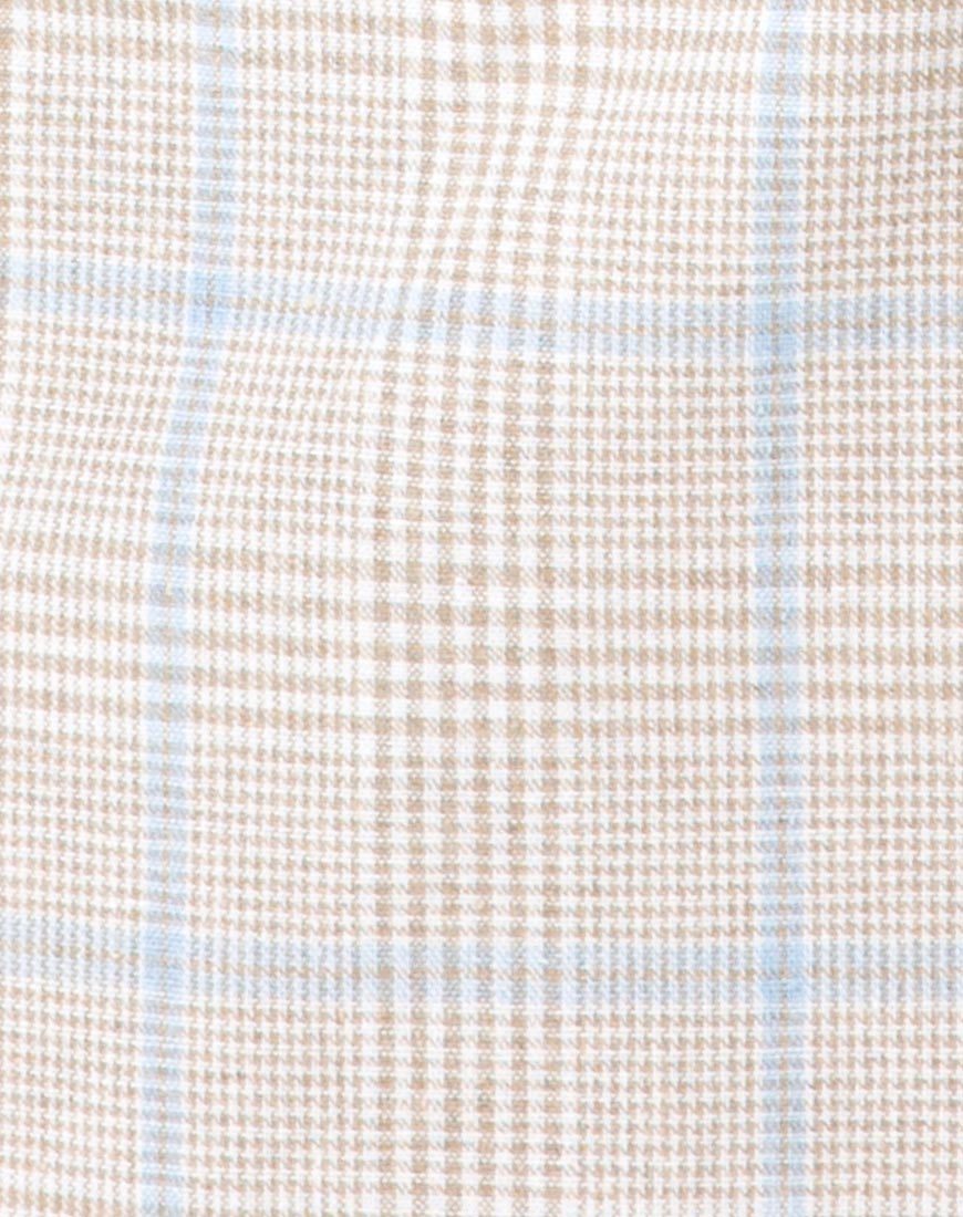 Imagen de Kaira Crop Top en Tonal Plaid Almond