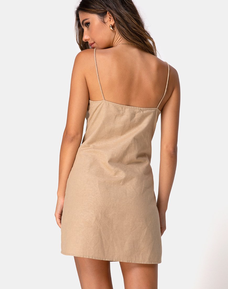 Vestido Kaira en gris topo