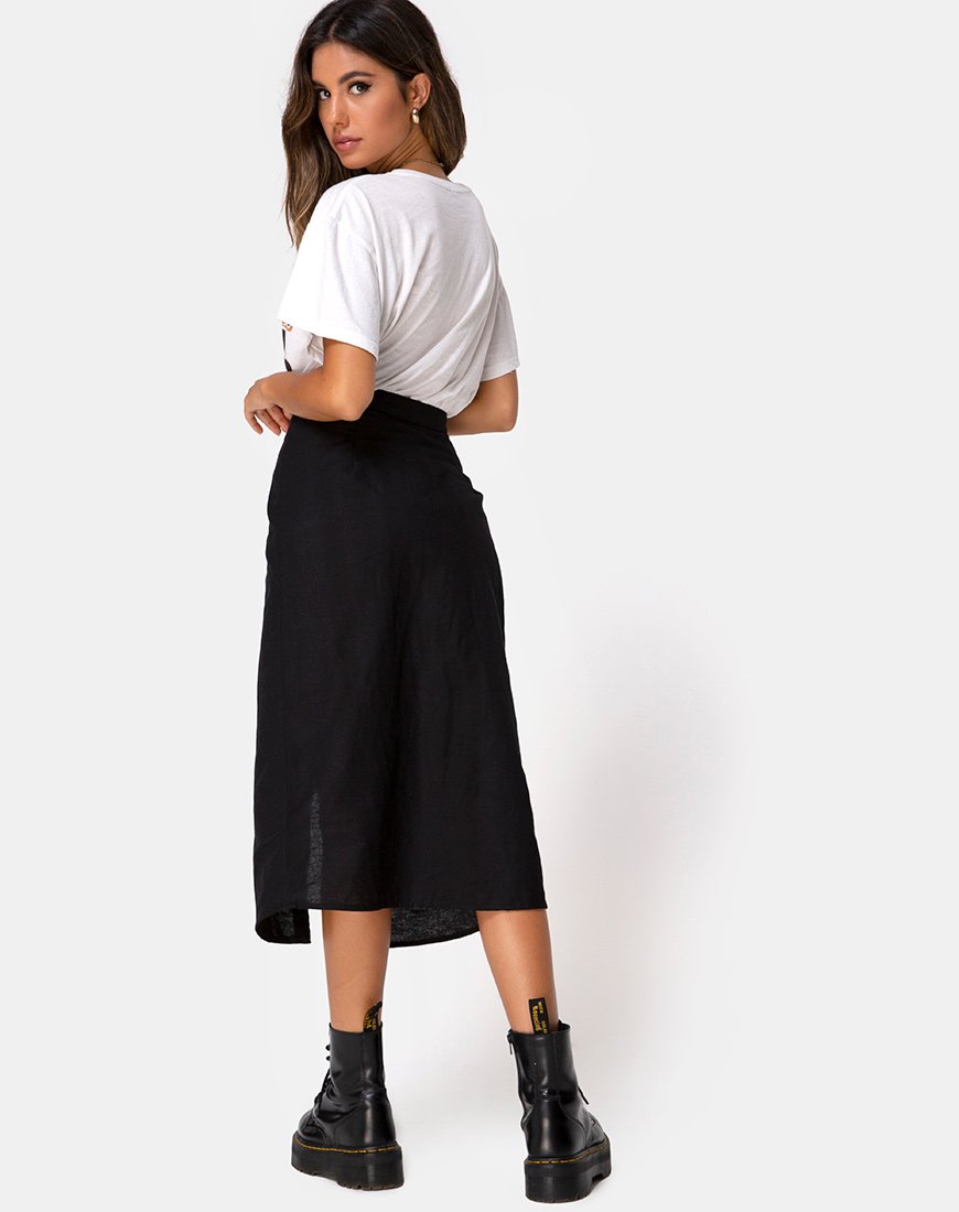 Imagen de Kaisa Falda Midi Negra