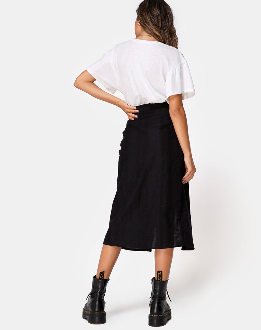 Imagen de Kaisa Falda Midi Negra
