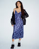 imagen de Kalana Printed Midi Dress in Pretty Floral Navy