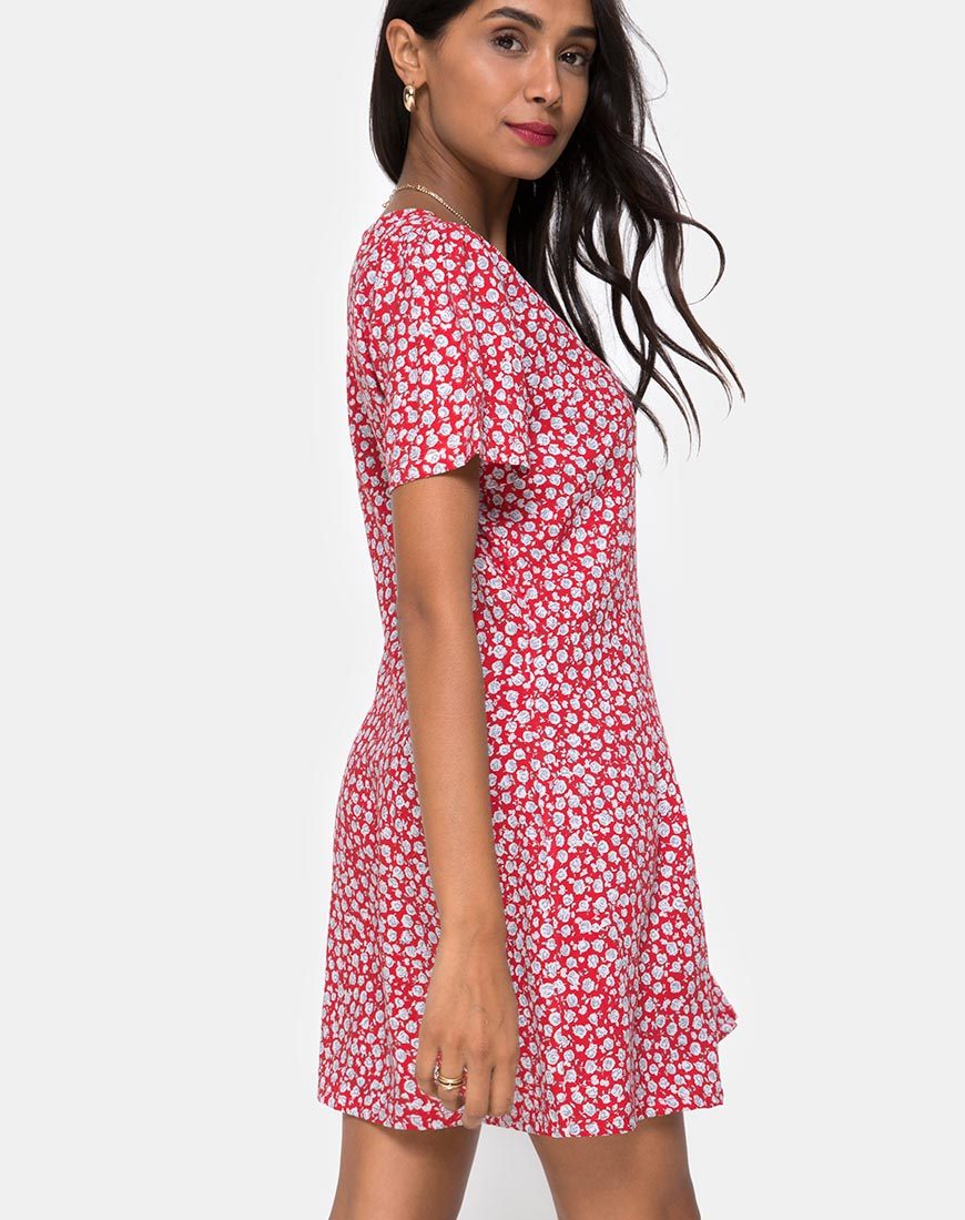 Vestido Kalea en rosa palo y plata