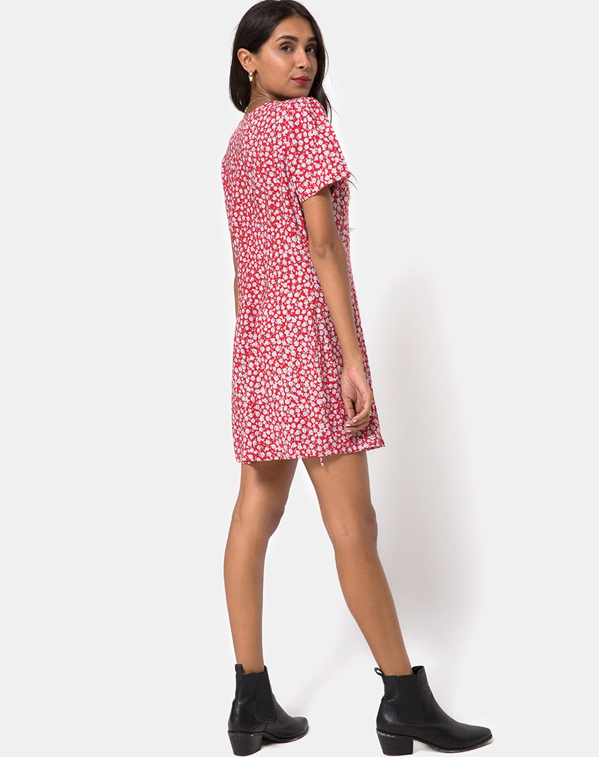 Imagen del vestido Kalea en rosa palo y plata