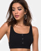 Imagen de Kalica Crop Top en rib negro