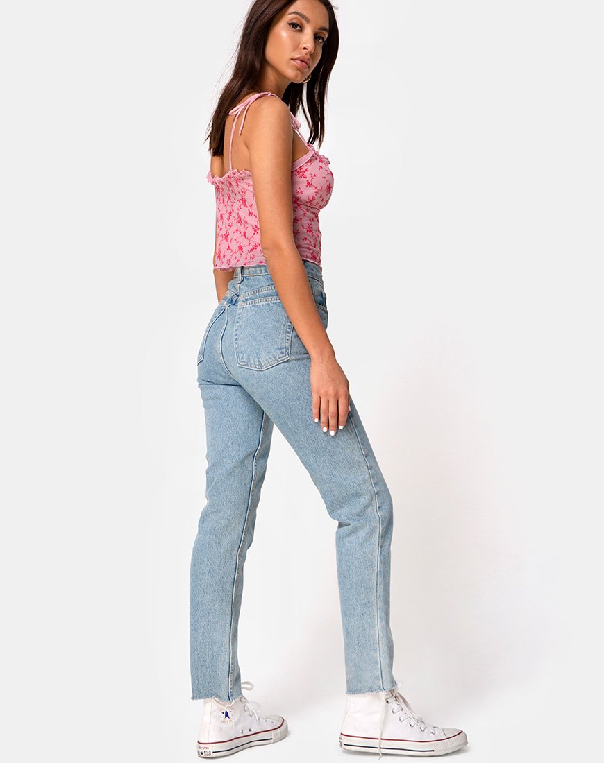 Imagen de Kalsi Top in Love Bloom Pink Flock