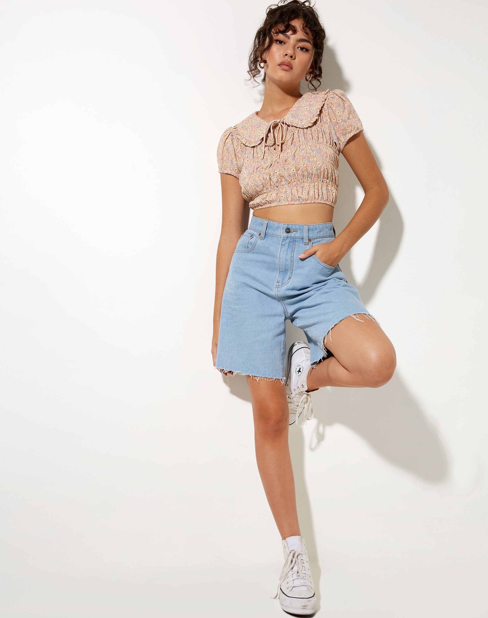 Imagen de Kamiko Top in 70s Prairie Girl Floral