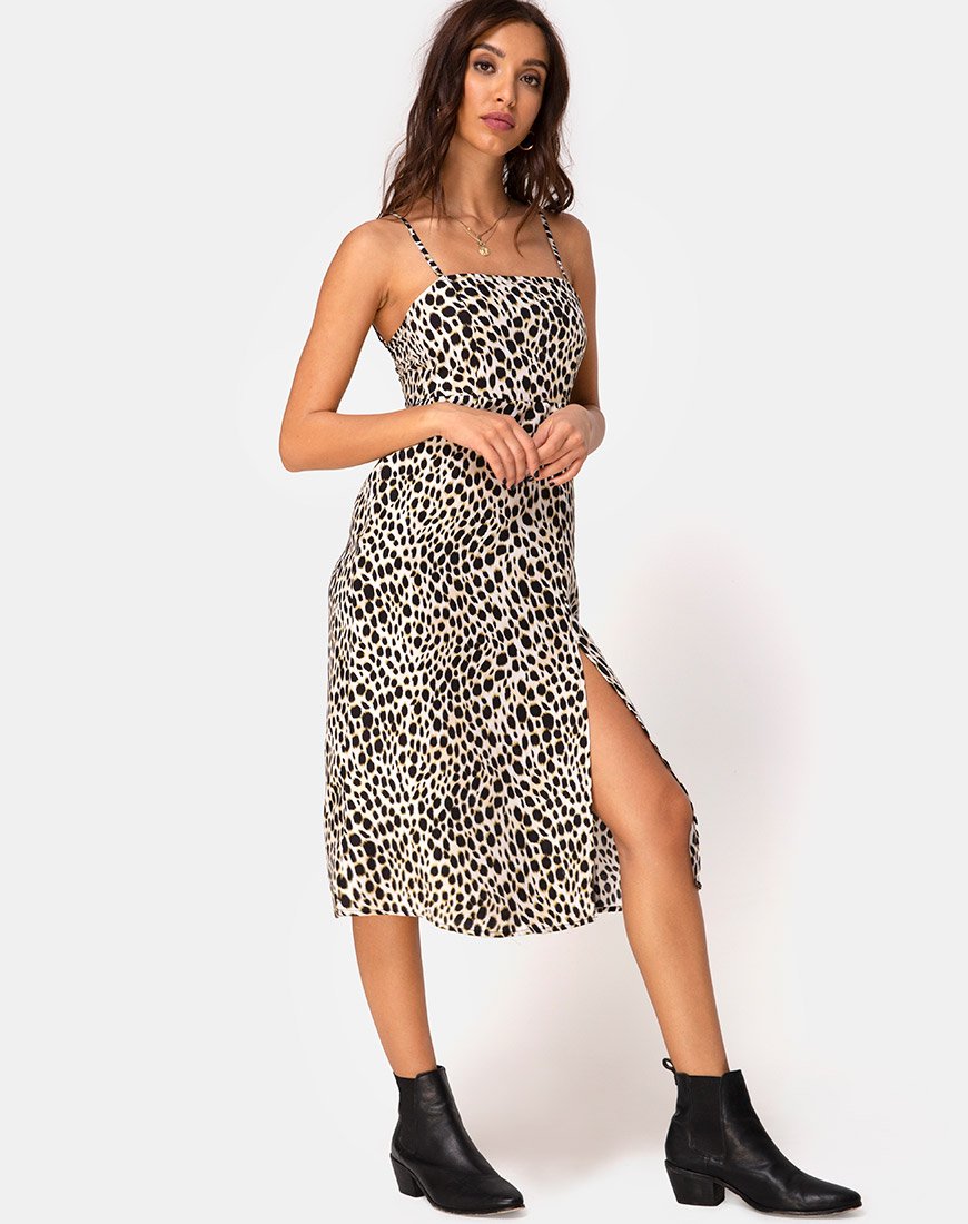 Imagen de Kaoya Midi Dress in Cheetah