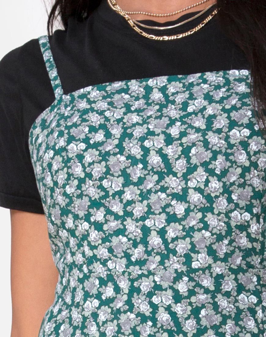 Imagen de Kaoya Midi Dress in Floral Bloom Green
