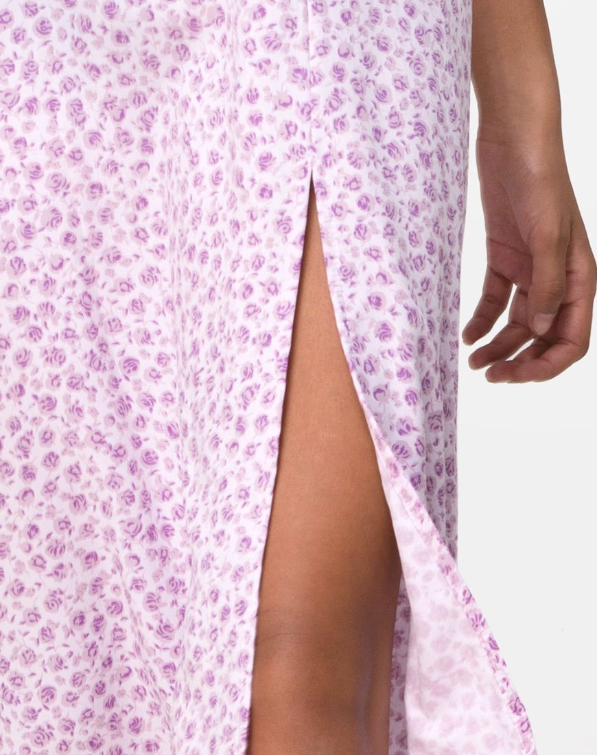 Imagen de Kaoya Midi Dress in Ditsy Rose Lilac