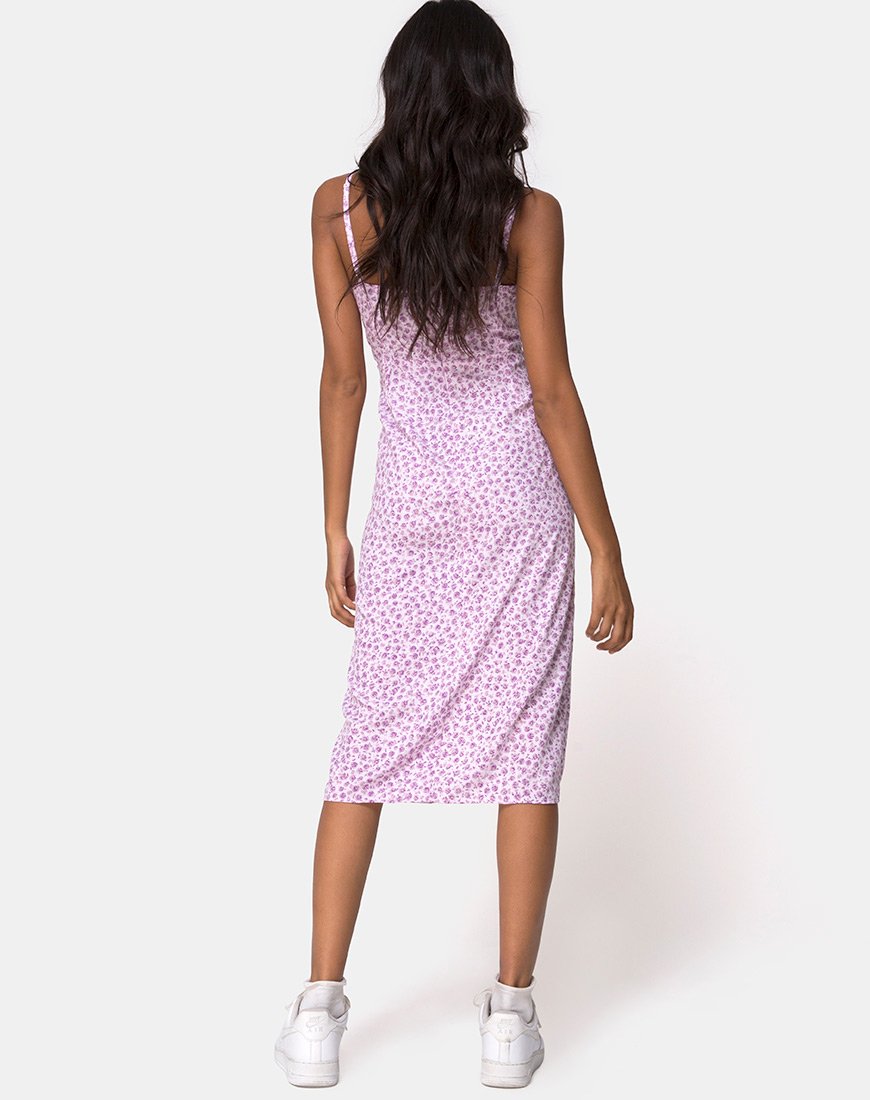Imagen de Kaoya Midi Dress in Ditsy Rose Lilac