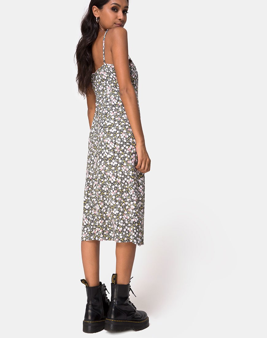 Imagen de Kaoya Midi Dress in Floral Field Olive
