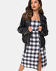 Imagen de Kaoya Dress in Plaid Black White