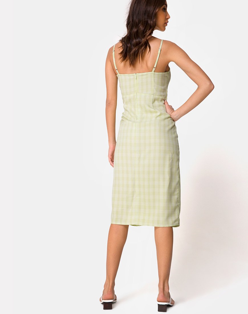 Imagen de Kaoya Midi Dress in Sage Check