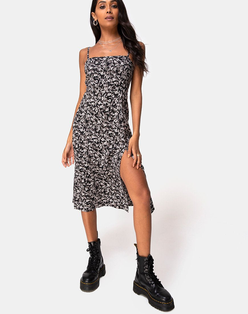 Imagen de Kaoya Vestido Midi en Wild Tulip Negro
