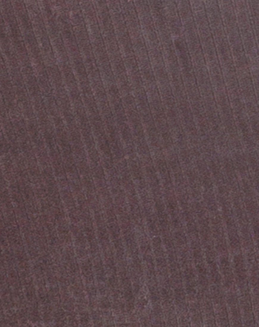 Imagen de Kardie Bodycon Dress in Mocha Velvet Rib