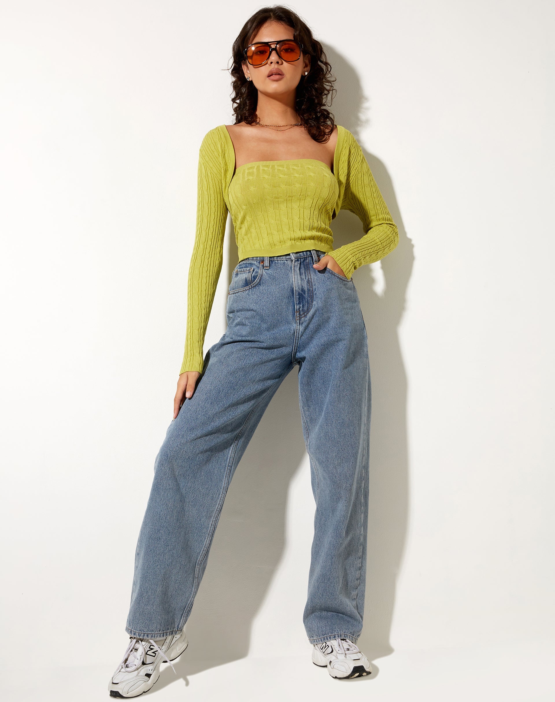 Imagen de Gya Top de manga larga en Knit Olive