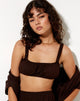 Imagen de Kasie Crop Top en Rami Chocolate amargo