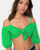 Imagen de Kavon Crop Top de Lunares Diana Verde