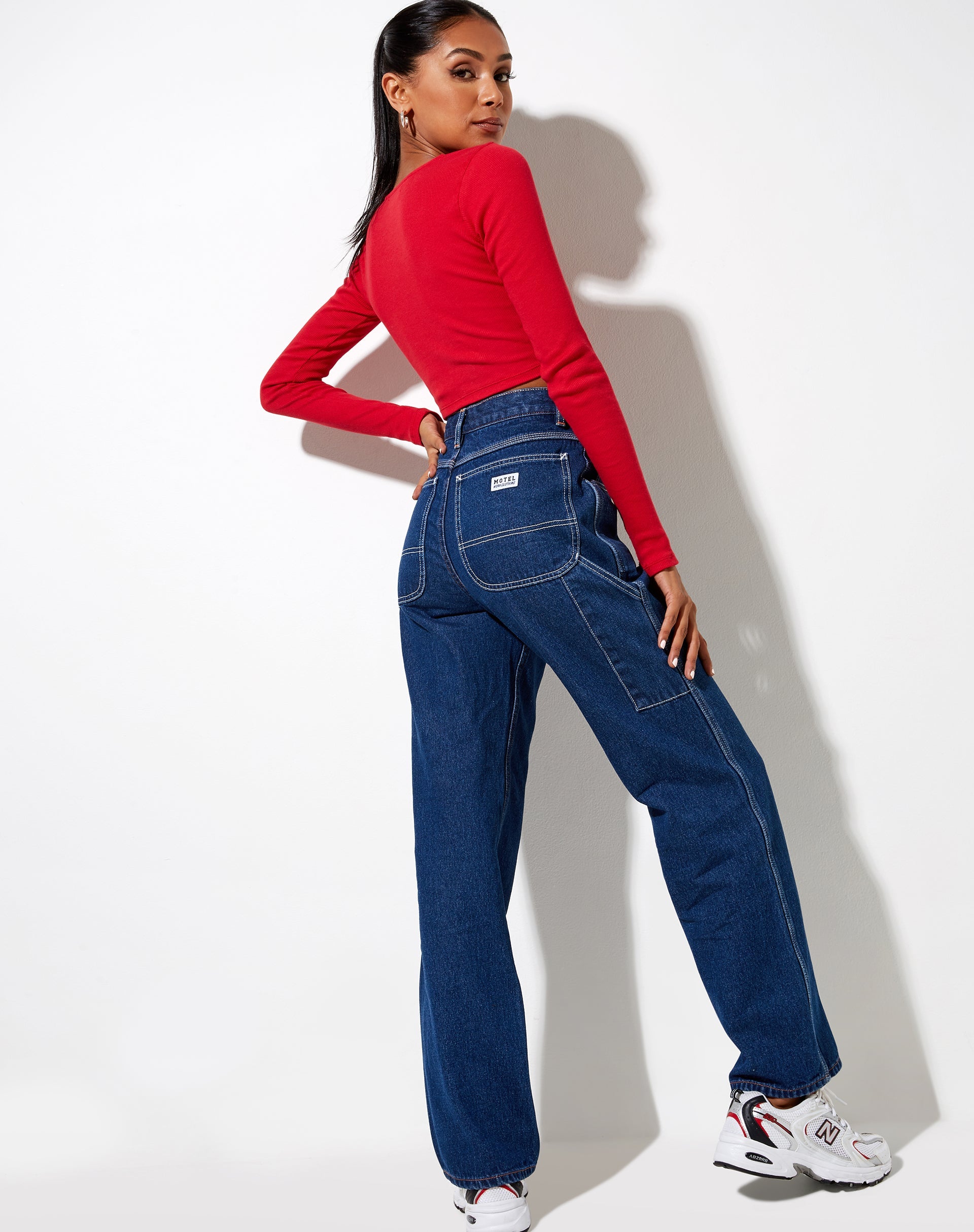 Imagen de Kaya Crop Top en Rib Racing Rojo