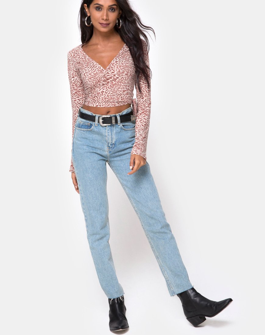 Imagen de Kayak Wrap Top en Safari Taupe