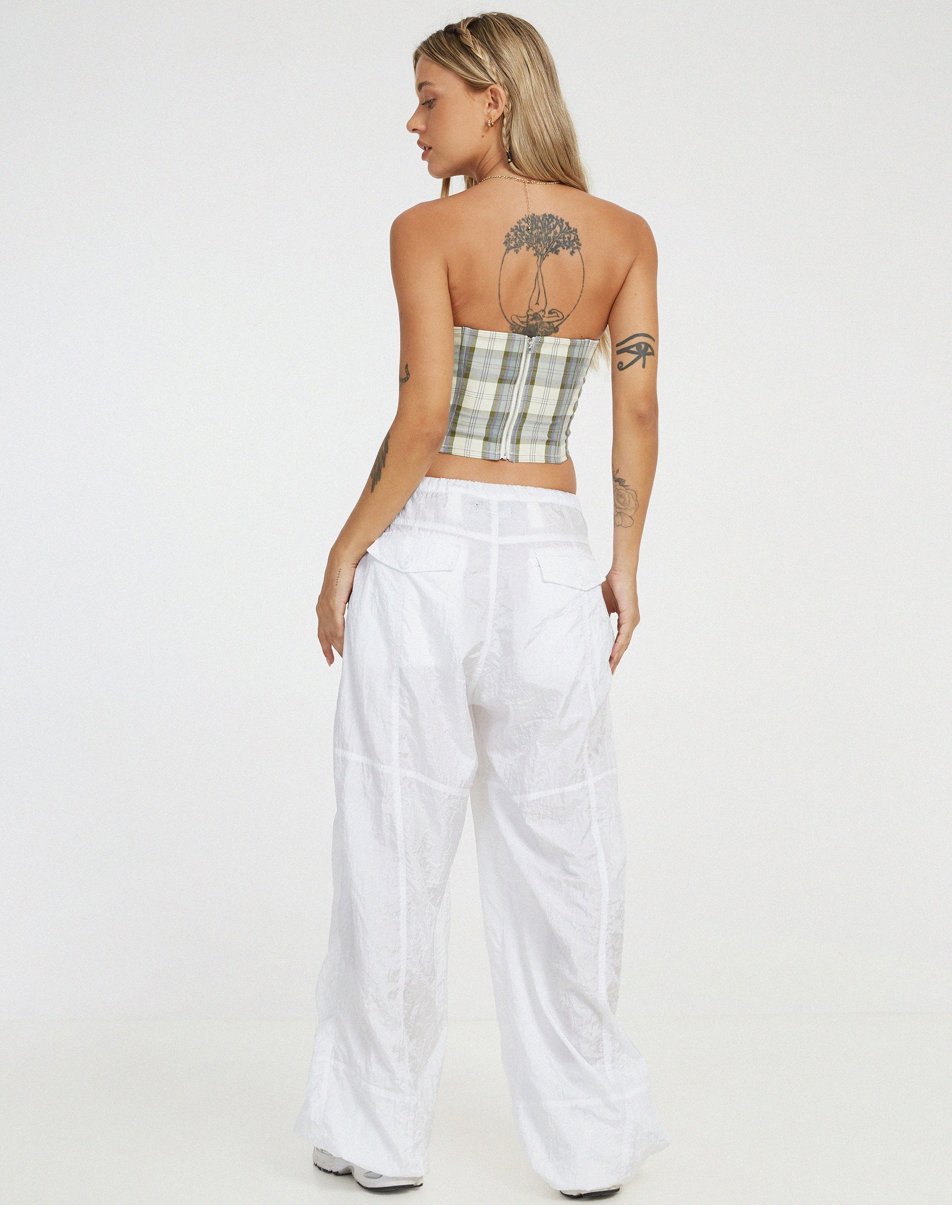 imagen de Kayashi Corset en Check Green y Cream