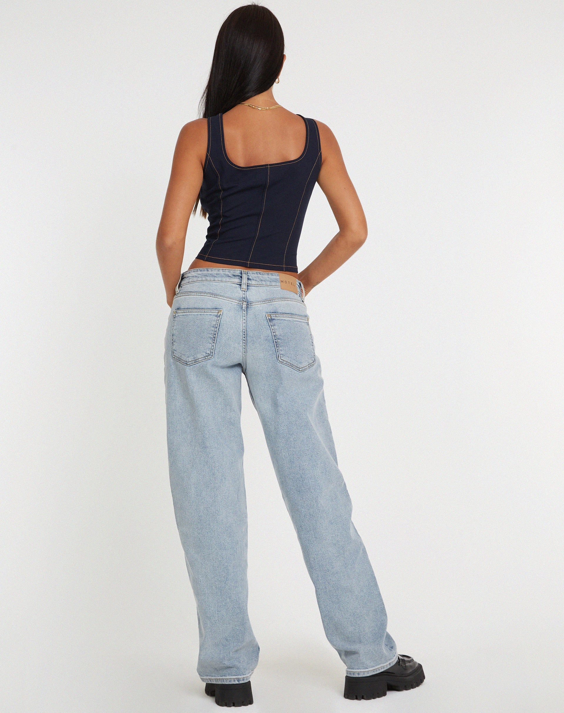 imagen de Kayaso Corset Top en Azul Marino