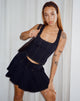 imagen de Kayaso Corset Top en Azul Marino