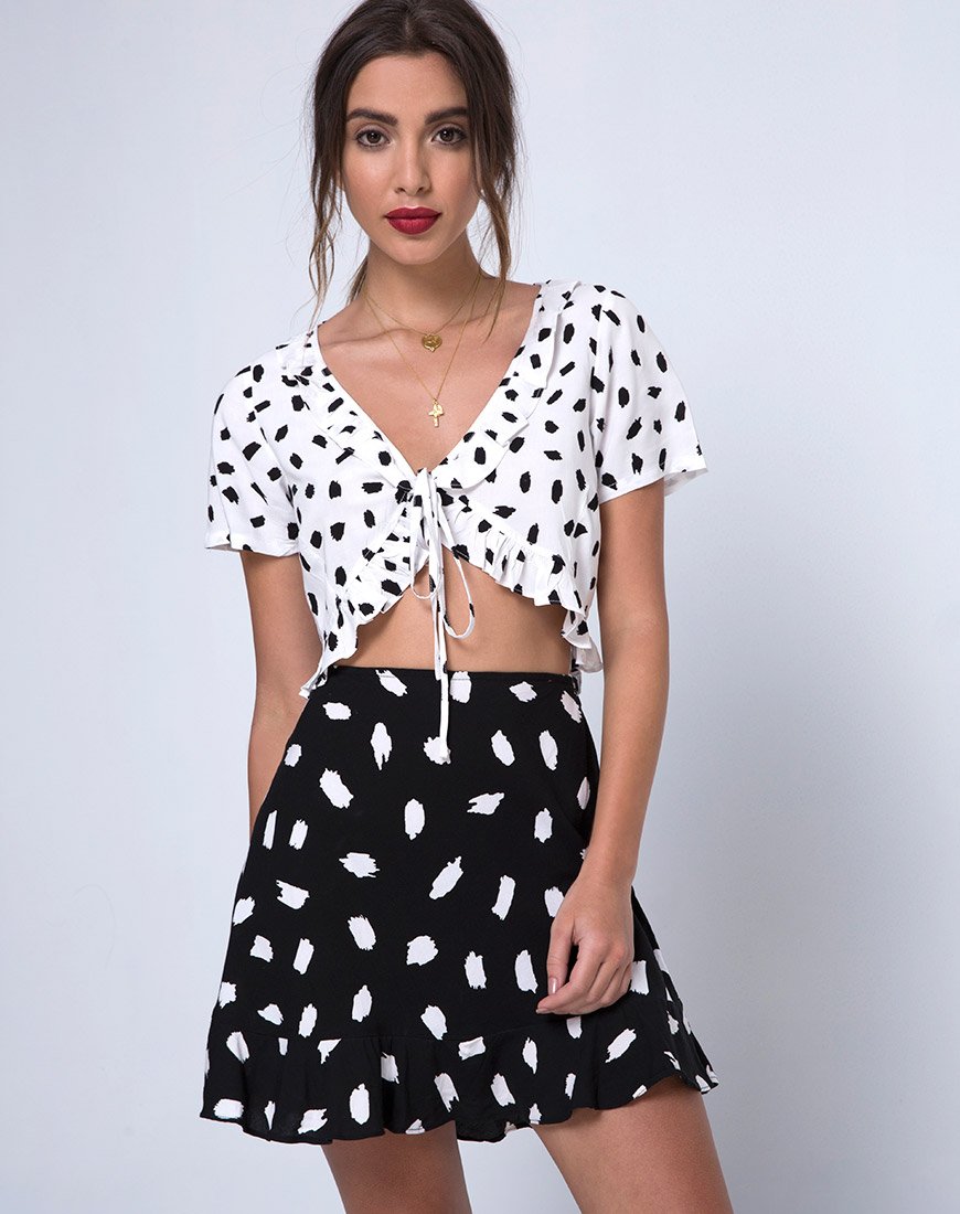 Kaykay Falda Skater de Lunares Diana Negra