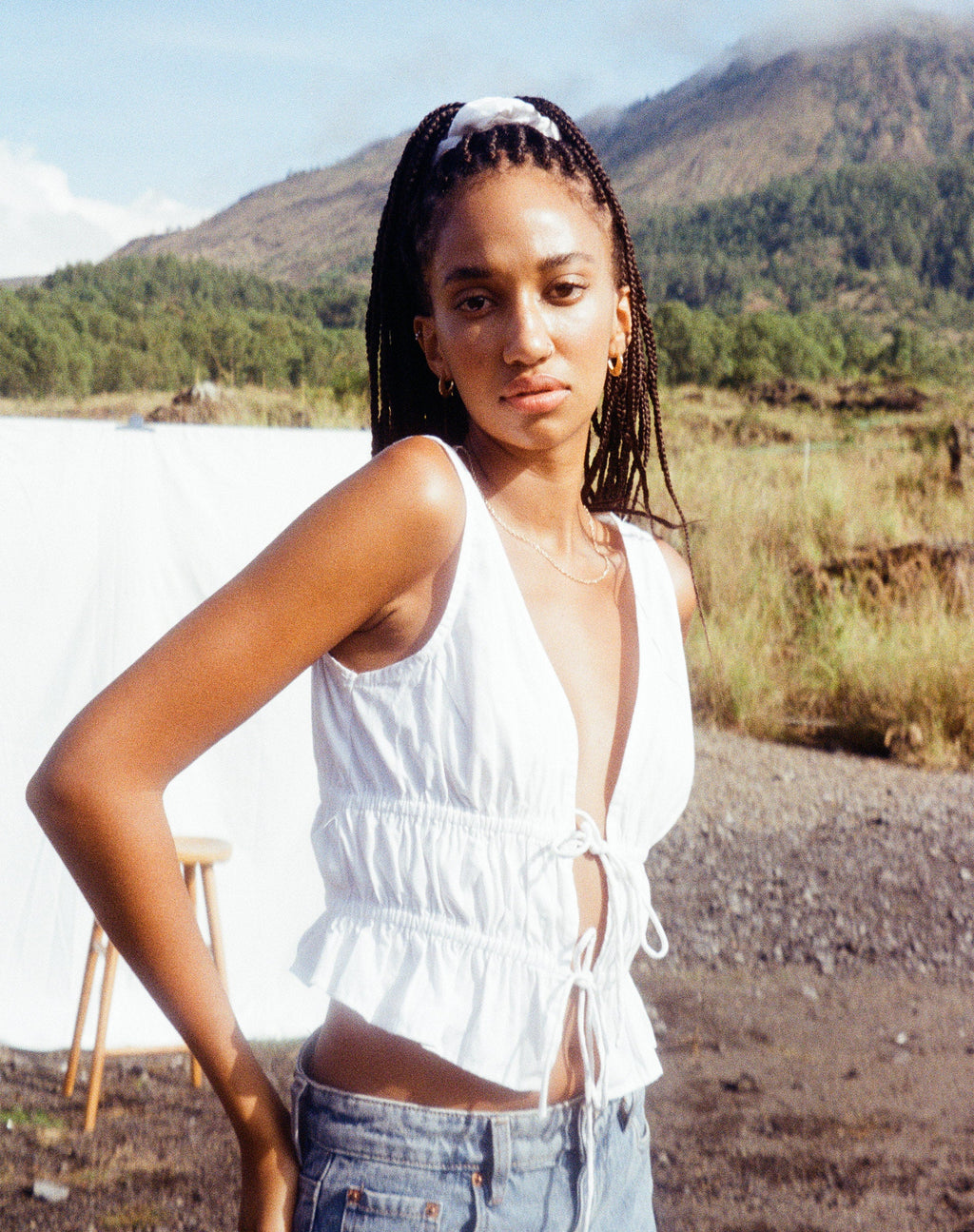 Kayson Crop Top Blanco