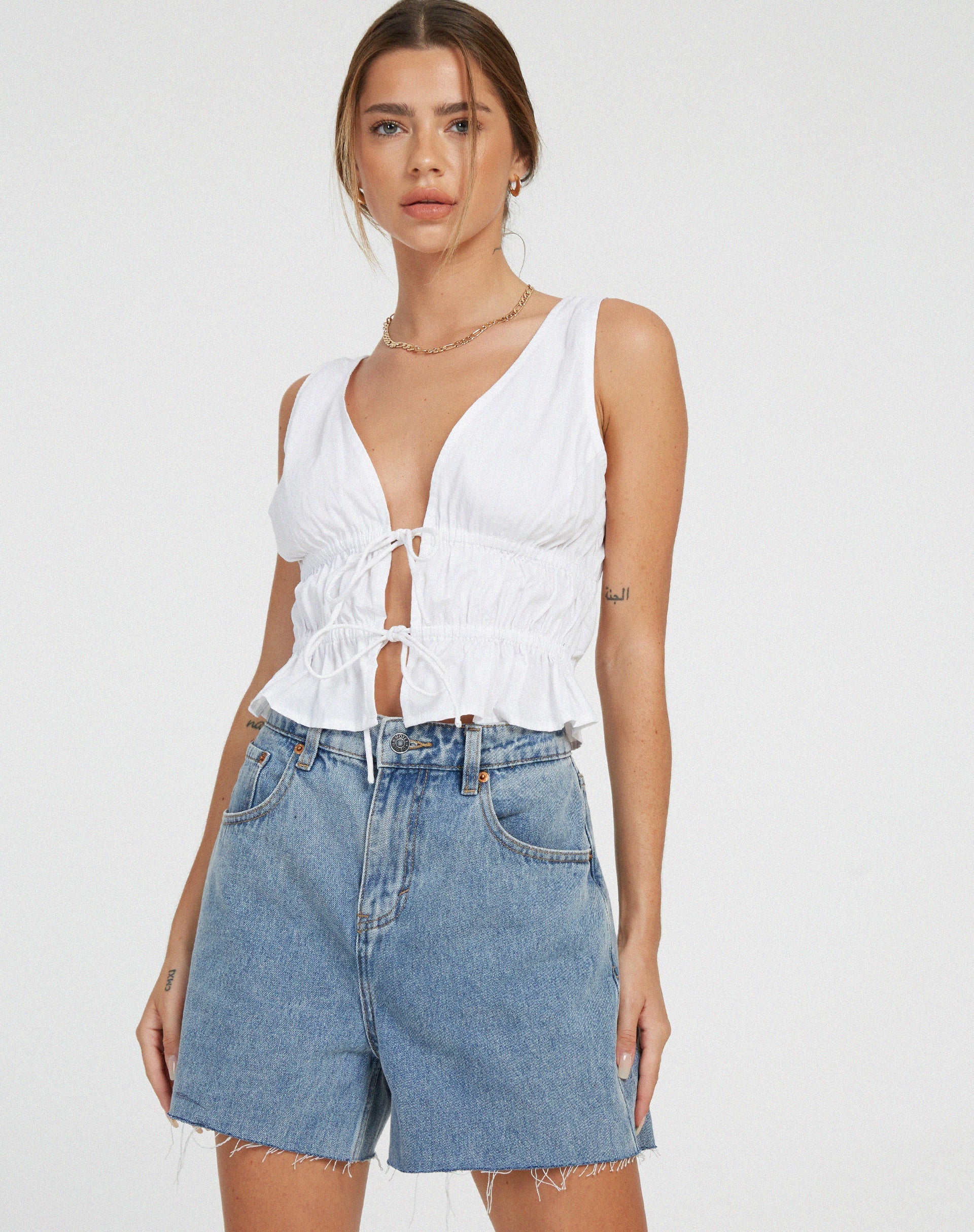 imagen de Kayson Crop Top en Blanco