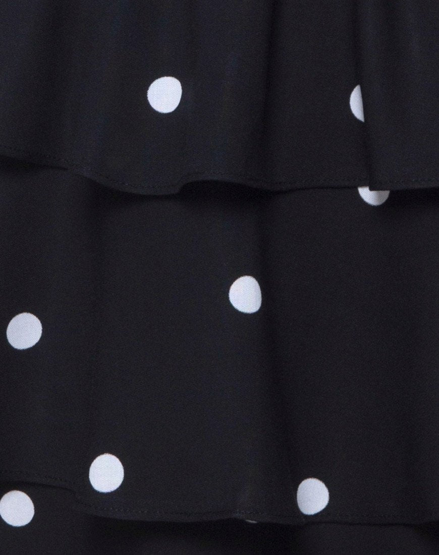 Imagen del vestido Kepsibelle en blanco y negro Polkadot