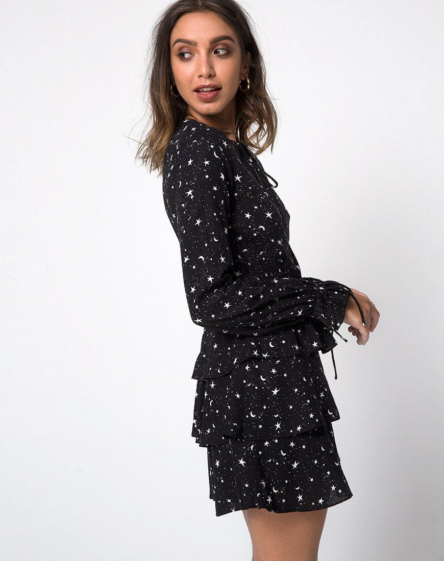 Vestido Skater Kepsibelle en Ditsy Cosmo