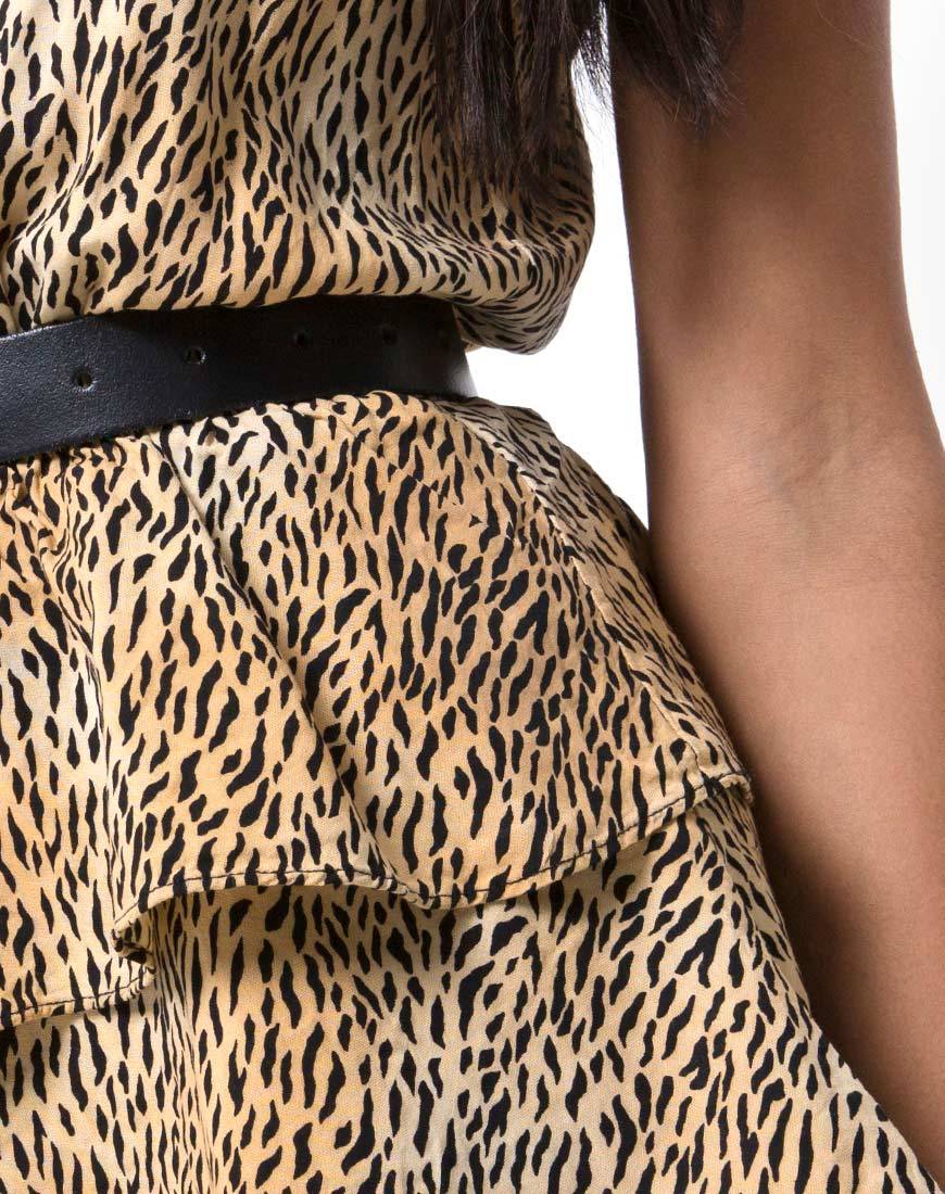 Imagen del vestido Kepsy en mini tigre marrón