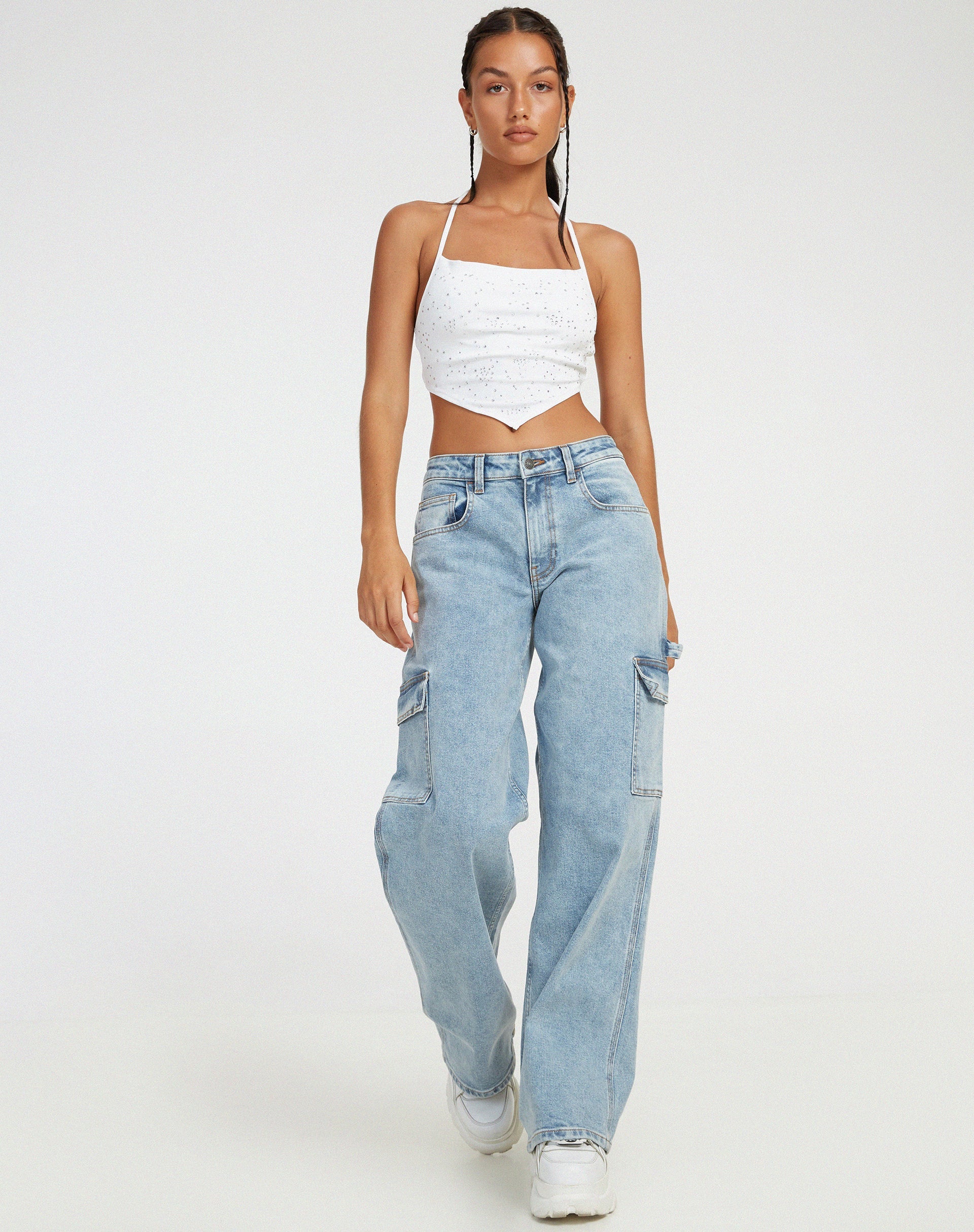 imagen de Ketida Crop Top en Blanco Diamante