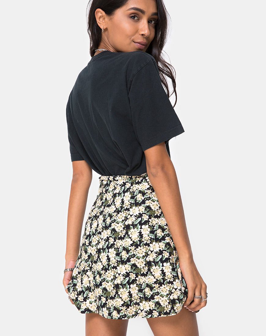 Falda Skater Khabel en Aster Negro