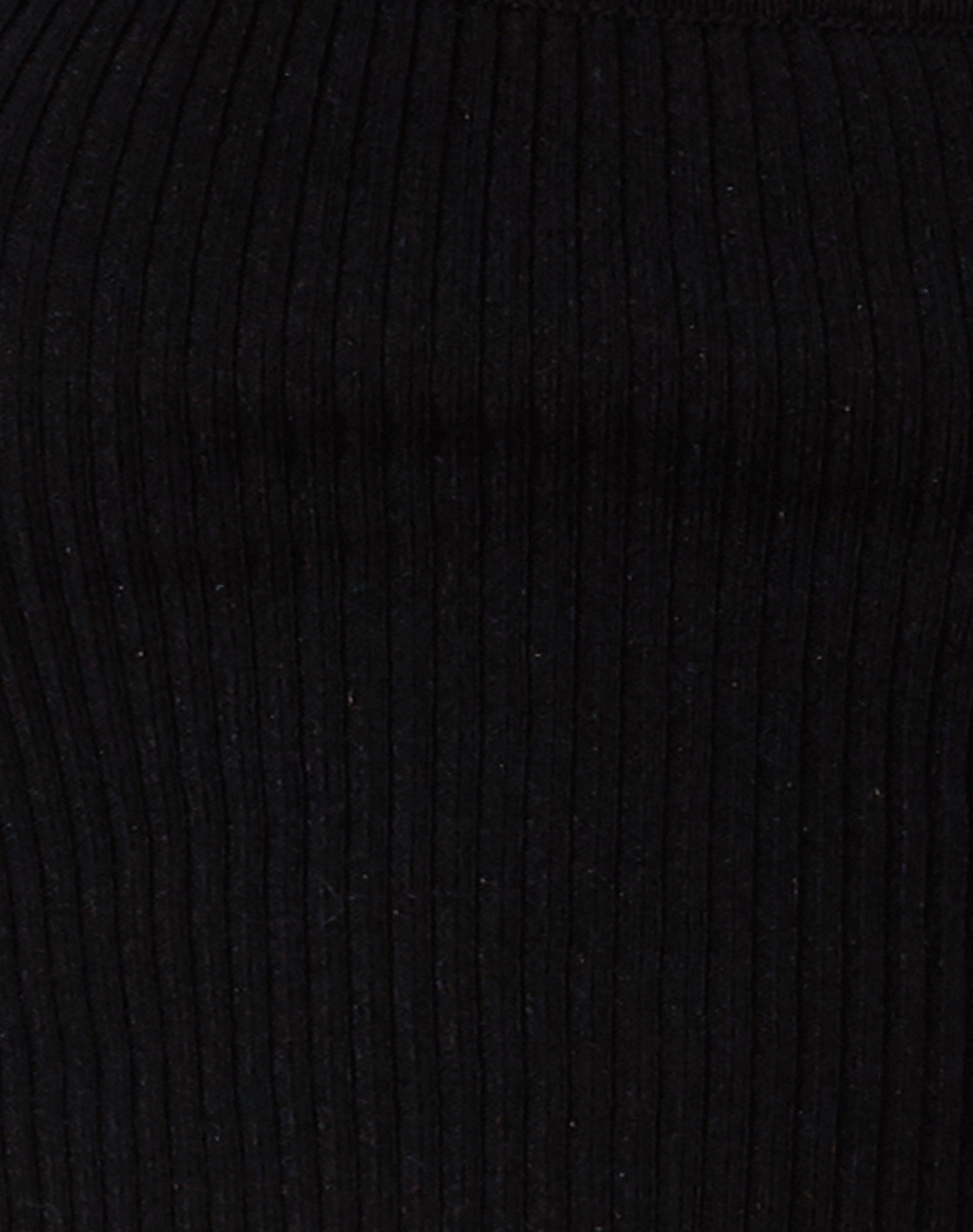 Imagen de Tronis Crop Top en rib negro