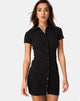 Imagen del vestido Kia de canalé negro