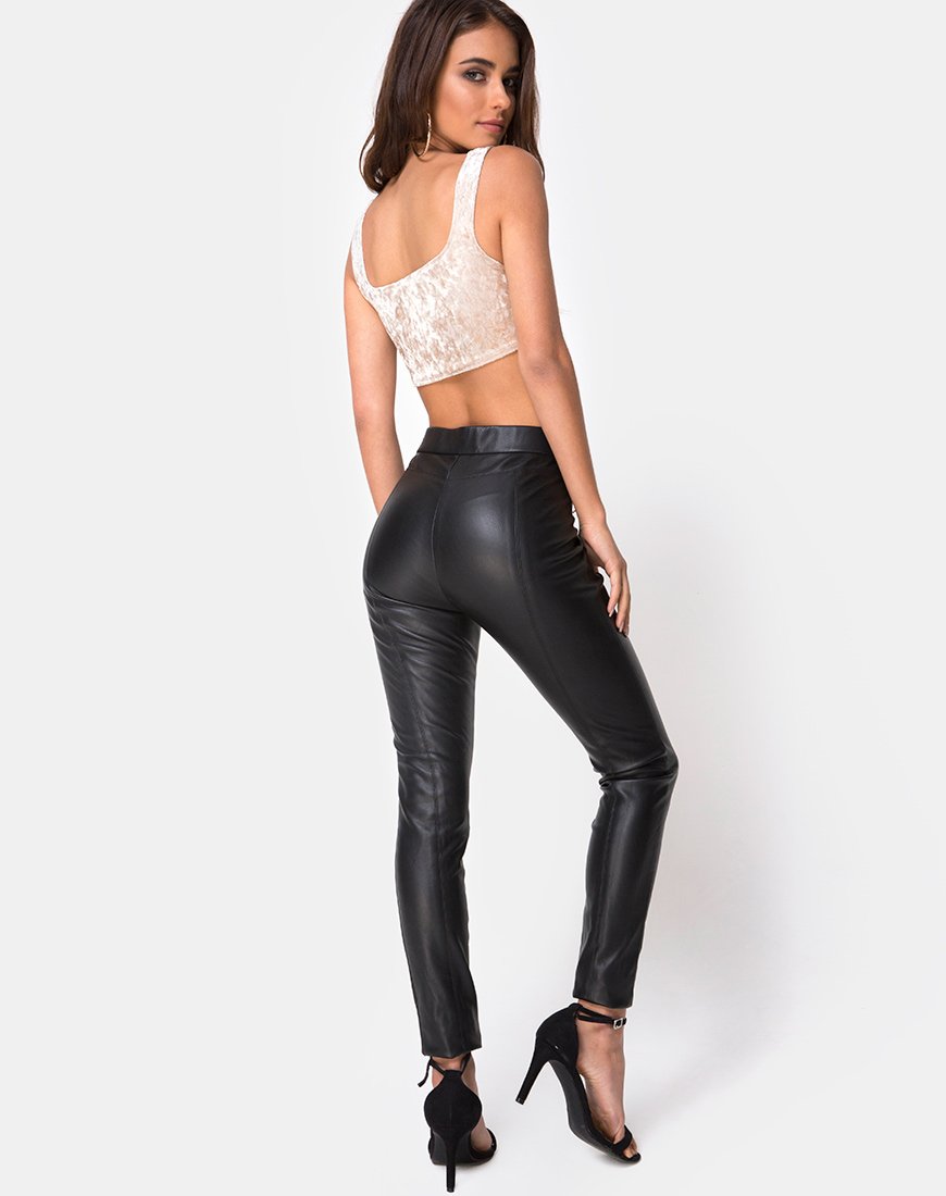 Imagen de Kim Top en Crushed Velvet Cream