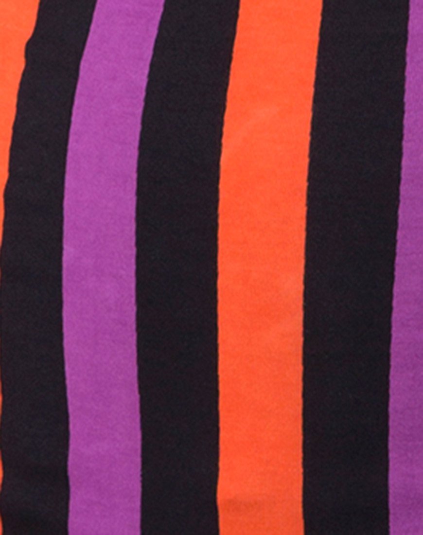 Imagen de Kimmy Bodycon Skirt in Purple and Orange Stripe