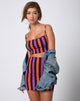 Imagen de Kimmy Bodycon Skirt in Purple and Orange Stripe