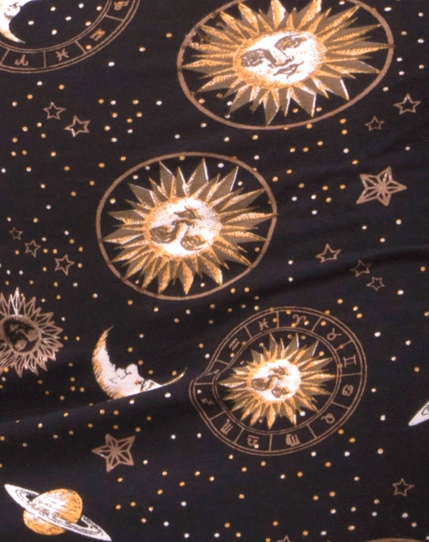 Imagen de Kimmy Bodycon Skirt en Solar System Negro