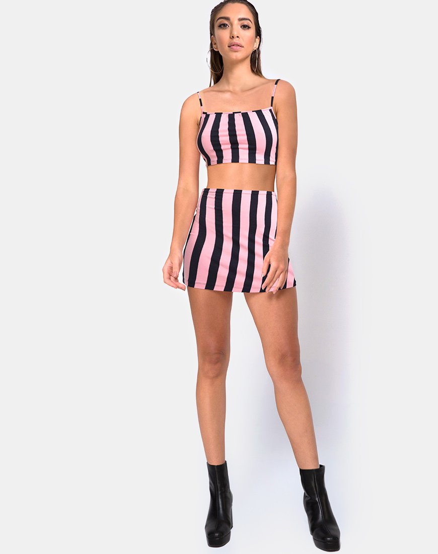 Imagen de Kimmy Bodycon Skirt in Campbell Stripe