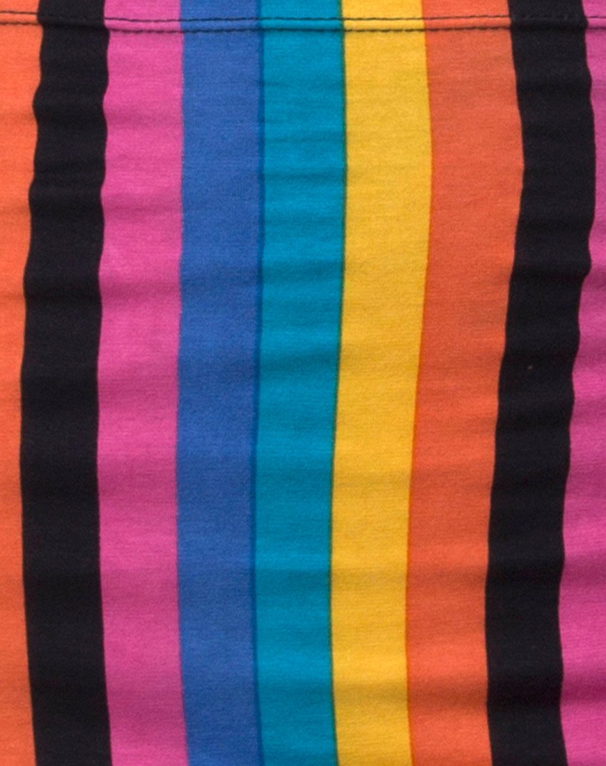 Imagen de Kimmy Bodycon Skirt en New Vertical Mixed Stripe